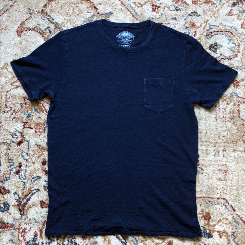 Wallace and Barnes indigo tee
